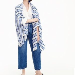 JCrew lightweight cape shawl with arm holes NWOT